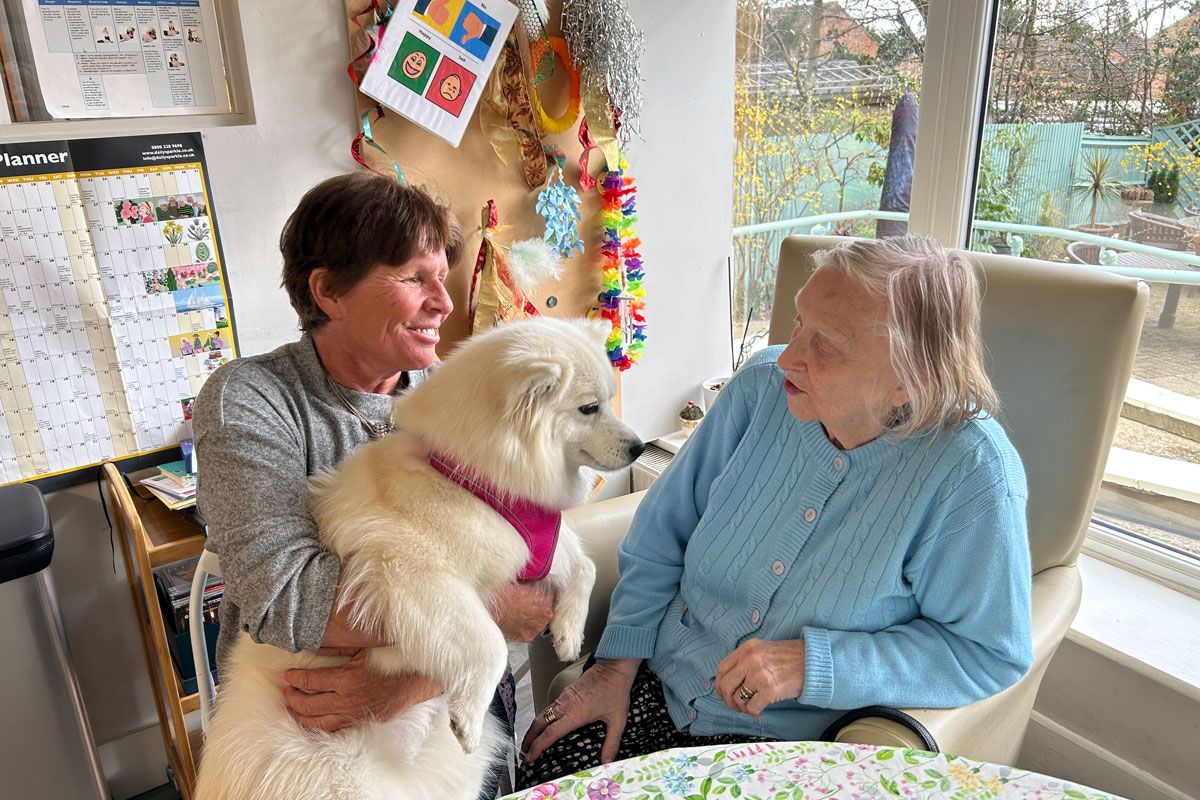 Pet visits for residents